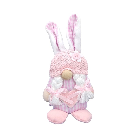 Pgyong Easter Bunny Plush Doll 2026 Soft Stuffed Animal Toy with Embroidered Face, Holiday Decorations for Home Car Easter Basket Stuffers Gifts