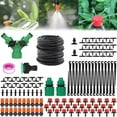 Pgyong Garden Automatic Drip Irrigation Set,15m Adjustable Micro DIY