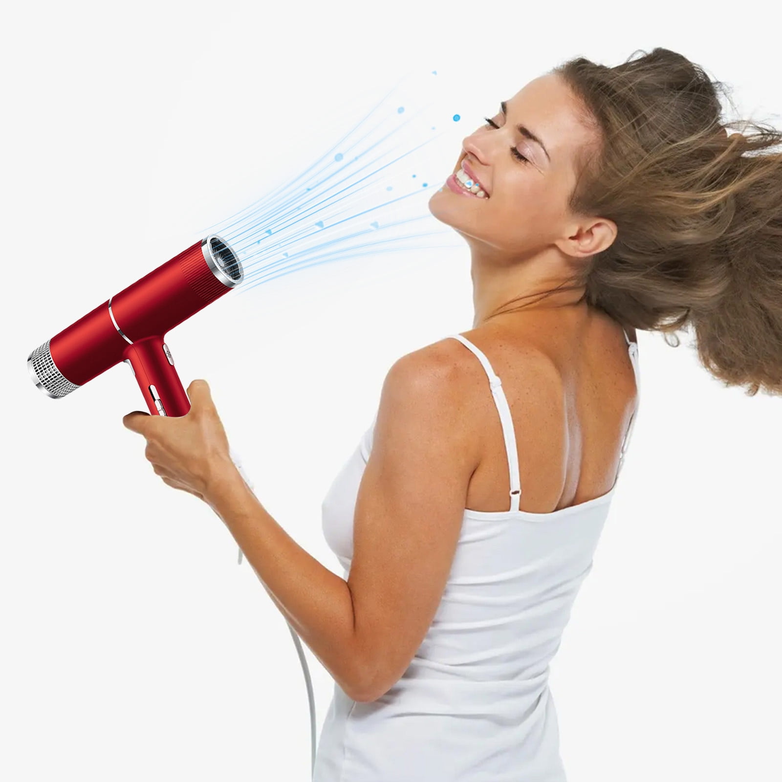 Pgyong Low Noise Blow Dryer with Concentrator Nozzle for Normal and