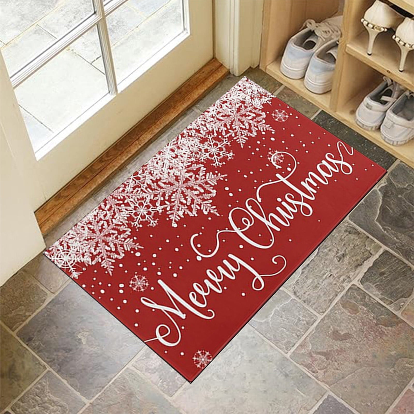 Pgyong Merry Christmas Door Mat Outdoor for Front Door Decorations ...