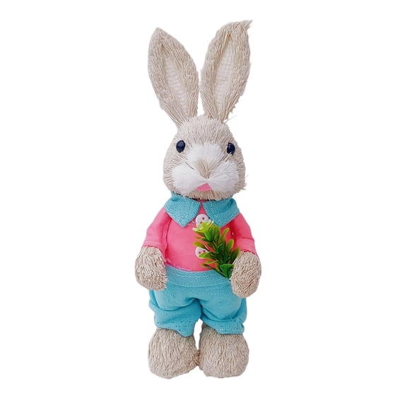 Pgyong Miniature Handcrafted Grass Easter Home Decor, Natural Eco-Friendly Artisan Crafted Decorative Grass for Table Centerpiece and Gift