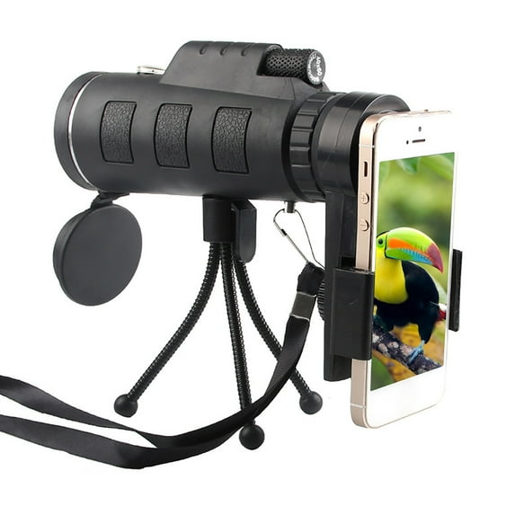 HOARBOEG 40x60 Monocular Telescope with Holder Optical Night Vision Clear Telescope, Suitable for Bird Watching, Hunting, Camping