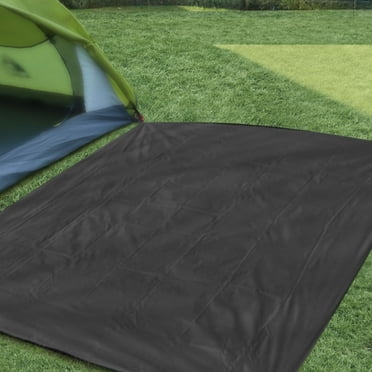 VANLOFE Outdoor Rugs for Patios,Reversible Tropical Plastic Straw Camping Mat Outside Rug,Large Outdoor Area Rug for RV,Porch,Balcony Gifts for Family Black
