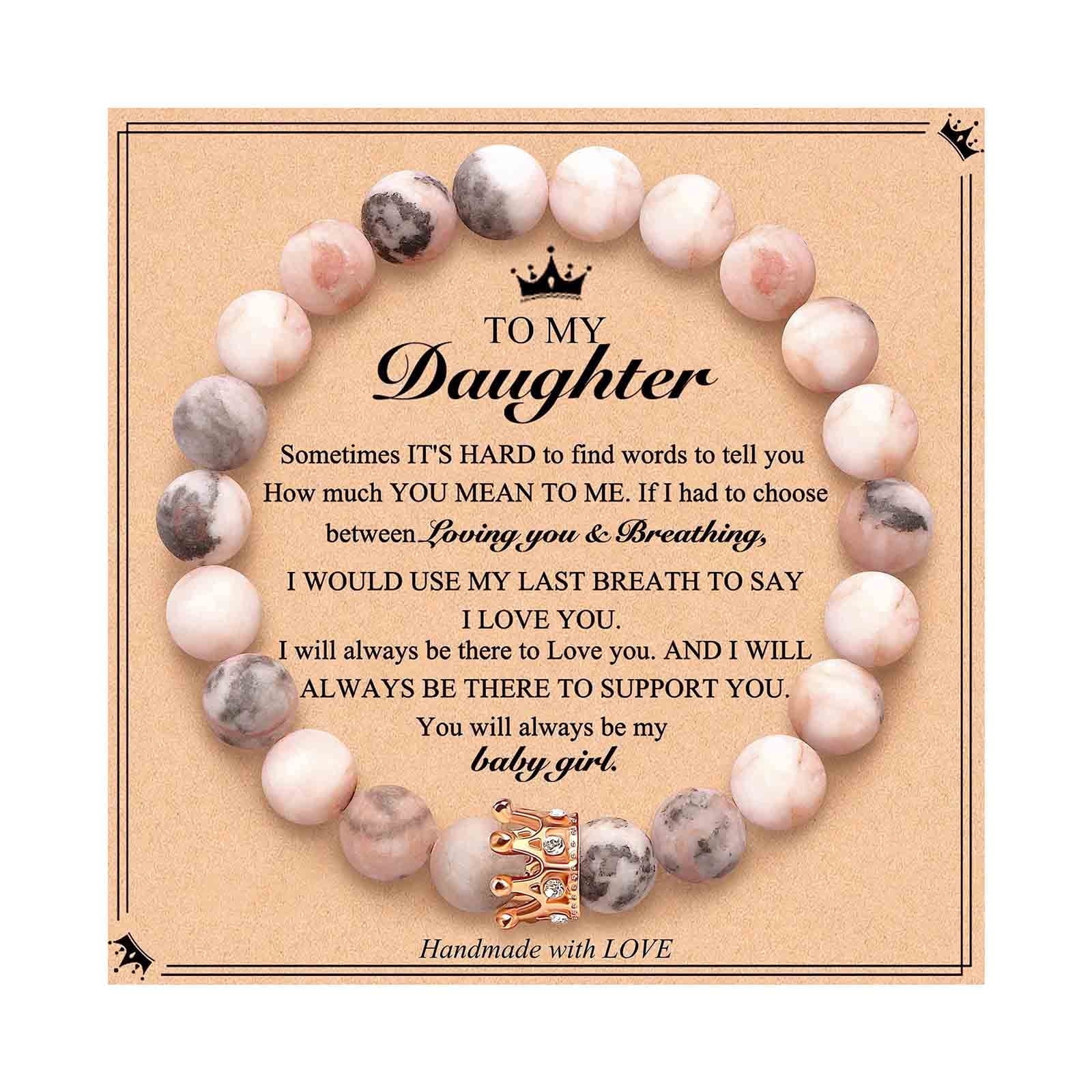 Inspirational Beaded Bracelet For Women – Natural Stone Healing Gift For Mom, Daughter, Wife, Friend, Sister, Coworker