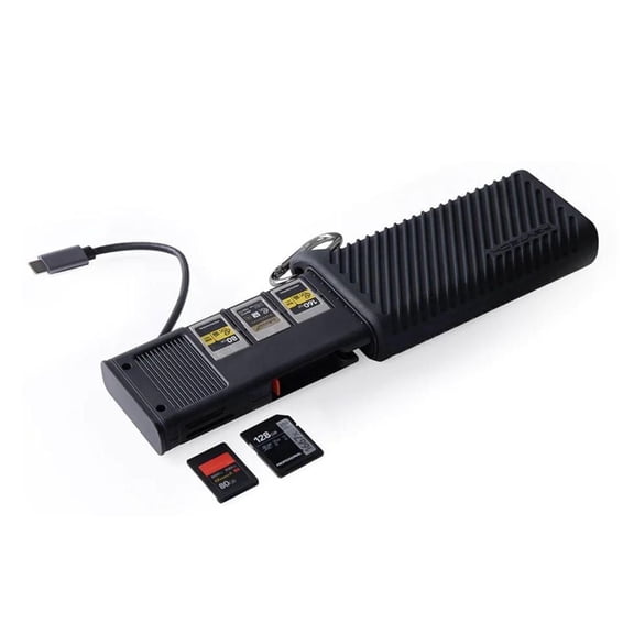 Pgytech CFexpress CreateMate Card Reader Case with Type A or SD Compatibility (Classic Black)