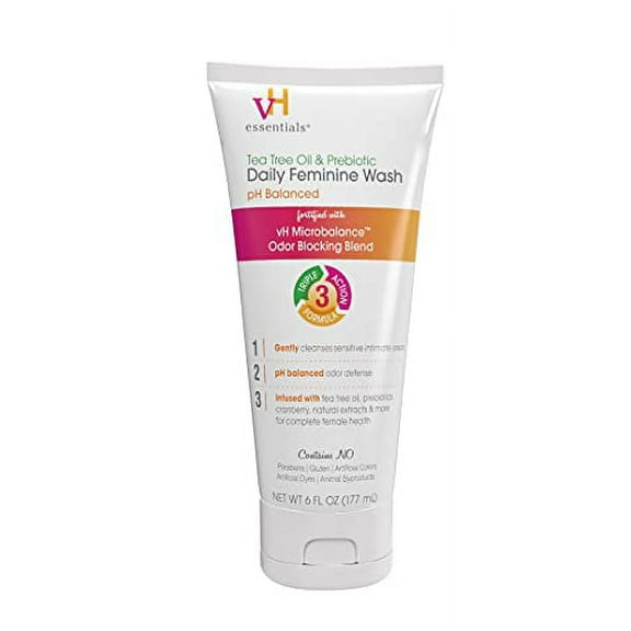 Ph Balanced Daily Feminine Wash, Tea Tree Oil & Prebiotic, 6, Fl Oz, (Pack Of 1) 54306 Clear