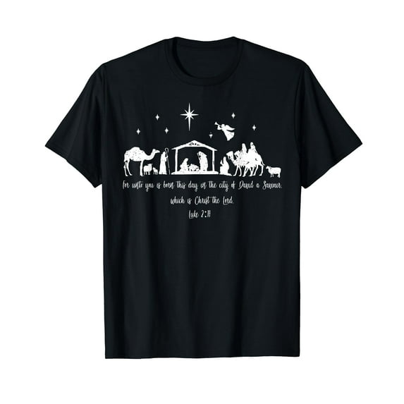 Ph Christian Bible Costume Christmas Nativity Luke 2:11 T-Shirt