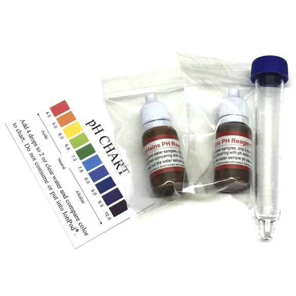 Ph Test Drops Ph Reagent Kit Alkaline Water Tester Drinking Water Test - 2Pk