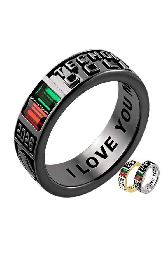 Class Rings for Women High School - Personalized Graduation Rings with Perfect High School Graduation Gift for 2026