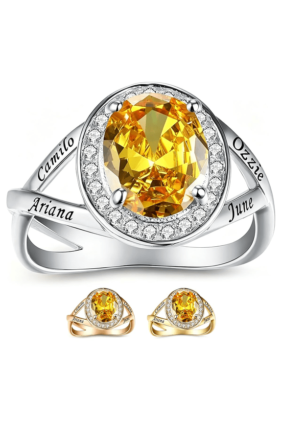 Custom Women Class Rings - Personalized Graduation Ring for Women High School 2026 Ideal Gift for Teacher Nurse Friend