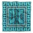 thumbnail image 1 of Phagun Blue Floral & Paisley Pure Silk Printed&nbsp;Scarf&nbsp;Square Dupatta Head Neck Wrap Bandanas For Women, 1 of 6