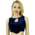 thumbnail image 1 of Phagun Bollywood Designer Party Wear Ready-Made Velvet Choli Stitched Padded Blouse, 1 of 4