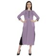 thumbnail image 1 of Phagun Casual Wear LongKurtiFor Women's 3/4Sleeves Designer Neck Ethnic Wear Kurta, 1 of 7