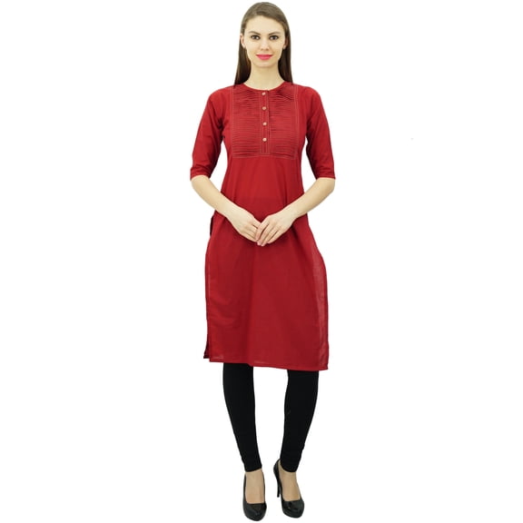 Phagun Cotton Designer Kurta Women Ethnic Top Tunic Indian Dress Straight Kurti