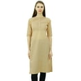 thumbnail image 1 of Phagun Cotton Designer Kurta Women Ethnic Top Tunic Indian Dress Straight Kurti, 1 of 7