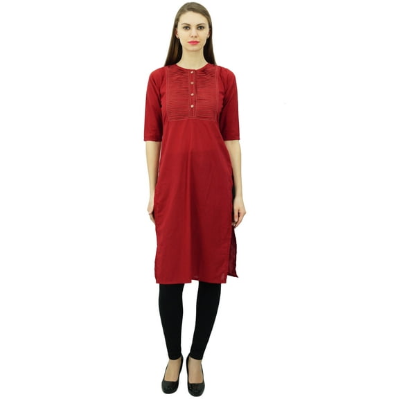 Phagun Cotton Designer Kurta Women Ethnic Top Tunic Indian Dress Straight Kurti