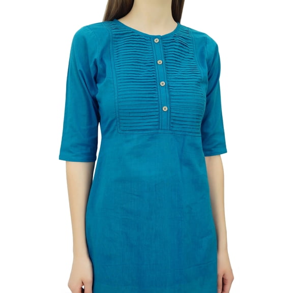 Phagun Cotton Designer Kurta Women Ethnic Top Tunic Indian Dress Straight Kurti