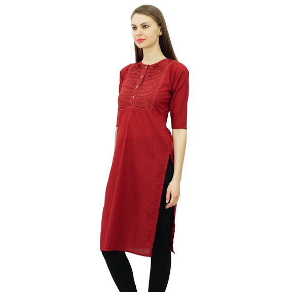 Phagun Cotton Designer Kurta Women Ethnic Top Tunic Indian Dress Straight Kurti