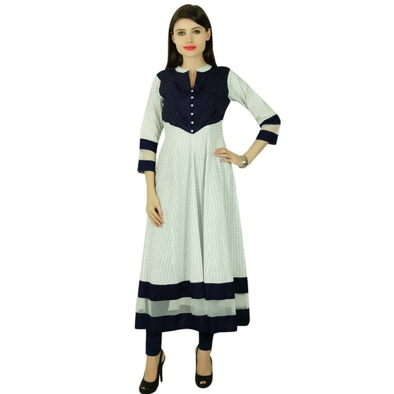 Phagun Cotton Dotted Bollywood Women Ethnic Kurti Casual Top Tunic Dress
