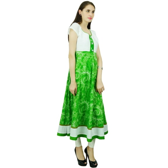 Phagun Cotton Floral Pattern Designer Kurta Top Tunic Dress Anarkali Kurti