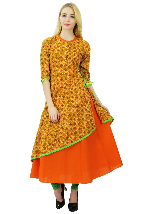 Cotton Kurti Ethnic Women Kurta Casual Floral Print Designer Dress