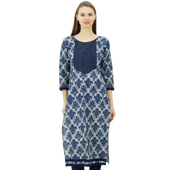 Phagun Cotton Kurti Tunic Top Indian Ethnic Casual Printed Kurta Blouse