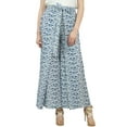 thumbnail image 1 of Phagun Cotton Ladies White Self Tie Waist Wide Leg Fisherman Harem Pants-S, 1 of 6
