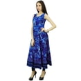 thumbnail image 1 of Phagun Cotton Tie Dyed Pattern Designer Kurta Top Tunic Anarkali Kurti, 1 of 1