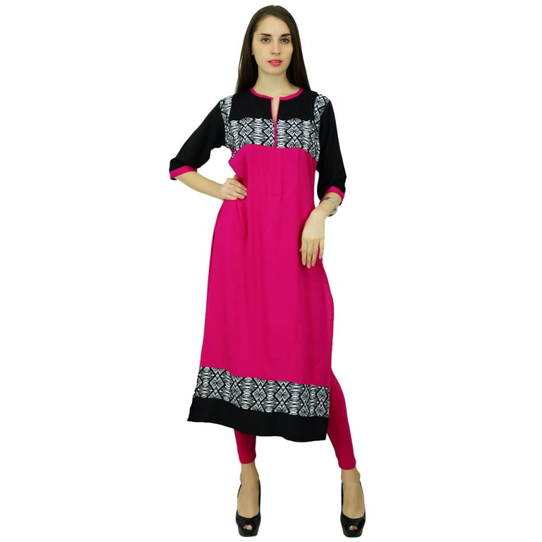 Phagun Designer Ethnic Rayon Kurti Casual Bollywood Kurta Top
