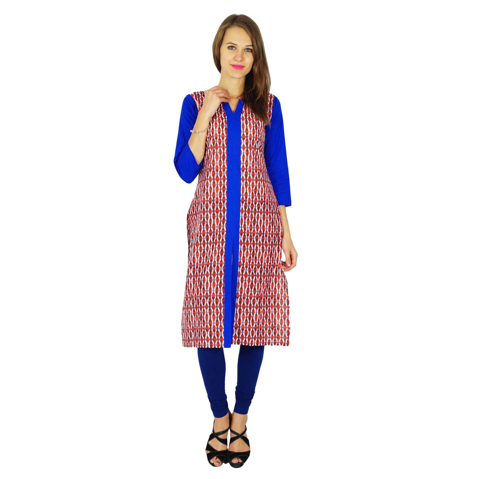 Indischer Bollywood Kurta Für Frauen - Baumwolle Ethnische Kurti Tunika