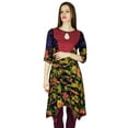 thumbnail image 1 of Phagun Designer Printed Kurta Women Indian Ethnic Kurti Casual Tunic Rayon Dress, 1 of 7