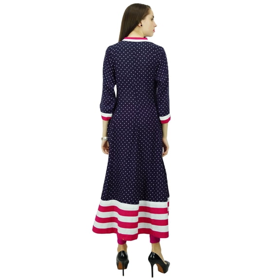 Phagun Ethnic Kurti Top Designer Anarkali Kurta Tunic Polyester Dress