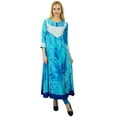 thumbnail image 1 of Phagun Ethnic Top Cotton 3/4 Sleeves Women Tie and Dye Print Kurti Dress Designer, 1 of 8