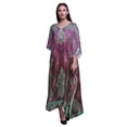 thumbnail image 1 of Phagun Feather Womens Long Beach Kaftan Beachwear Bikini Coverup Maxi Dress-4X-5X, 1 of 4