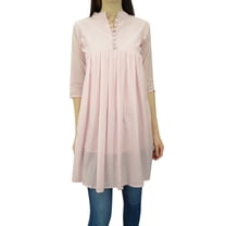 Phagun Flare Kurti Ethnic Cotton Tunic Summer Ladies Kurta Designer Blouse