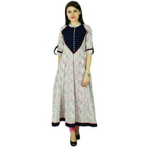 Phagun Floral Bollywood Kurta Women Ethnic Kurti Cotton Top Tunic Dress