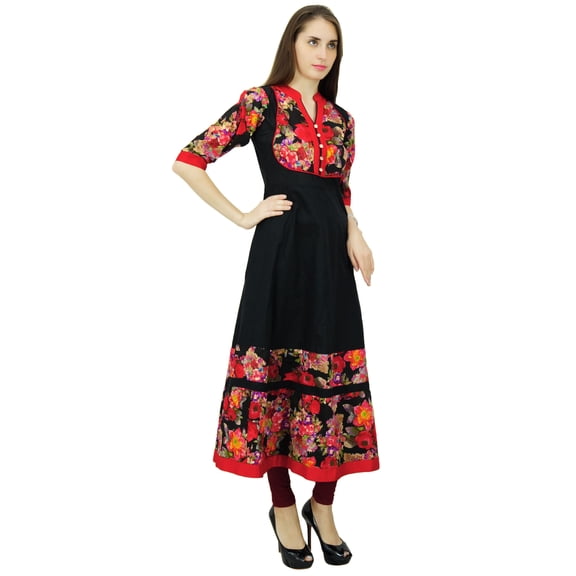 Phagun Floral Pattern Kurta Cotton Anarkali Ethnic Kurti Designer Dress