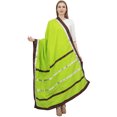 thumbnail image 1 of Phagun Indain Women's Cotton Dupatta Hijab Scarf Throw Chunni Neck Wrap-Lime Green, 1 of 4