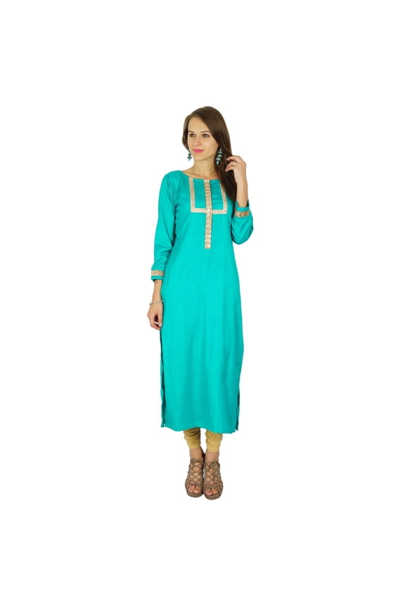 Indian Designer Bollywood Kurta Women Ethnic Kurti Casual Tunic Dress