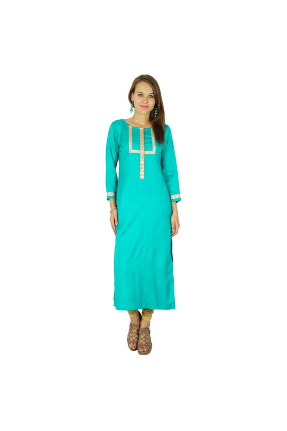 Indian Designer Bollywood Kurta Women Ethnic Kurti Casual Tunic Dress