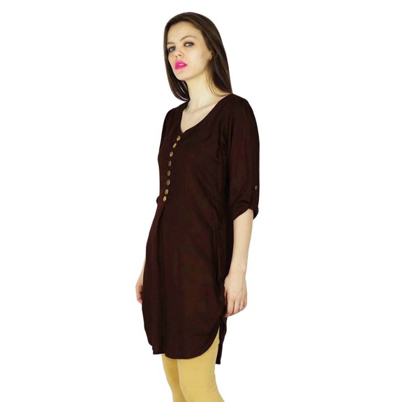 Phagun Indian Designer Bollywood Kurta Women Ethnic Kurti Rayon Top Tunic Dress