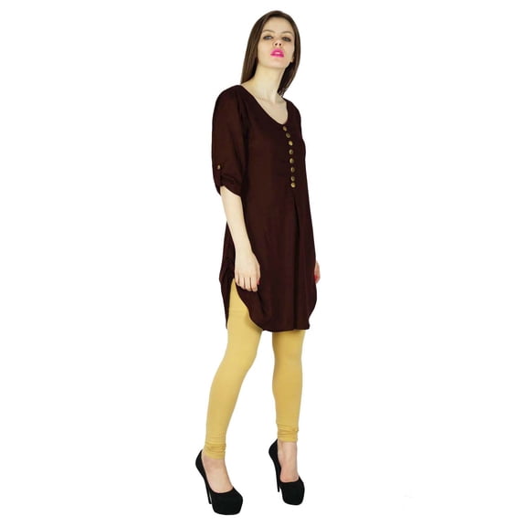 Phagun Indian Designer Bollywood Kurta Women Ethnic Kurti Rayon Top Tunic Dress