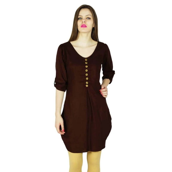Phagun Indian Designer Bollywood Kurta Women Ethnic Kurti Rayon Top Tunic Dress