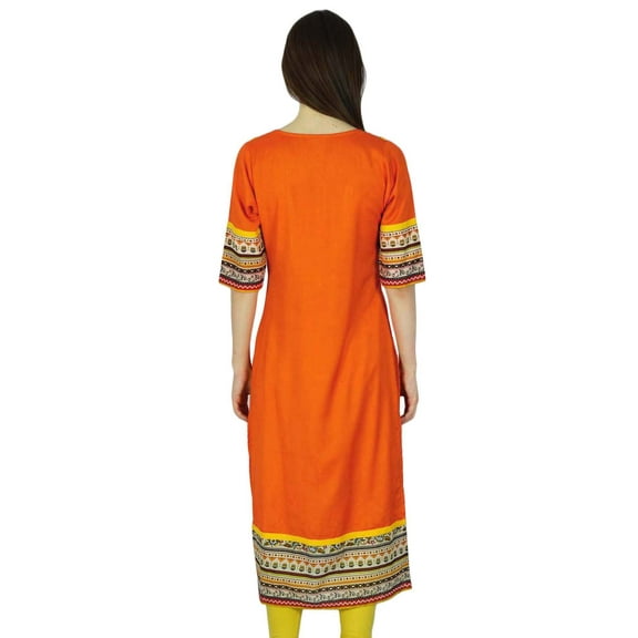 Phagun Indian Designer Cotton Rayon Kurta Women Kurti Casual Top Tunic Dress