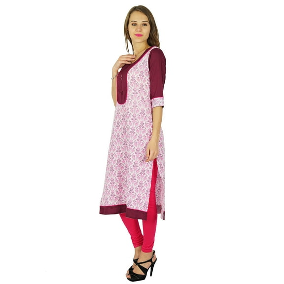 Phagun Indian Ethnic Kurti Cotton Designer Bollywood Kurta Women Tunic Dress