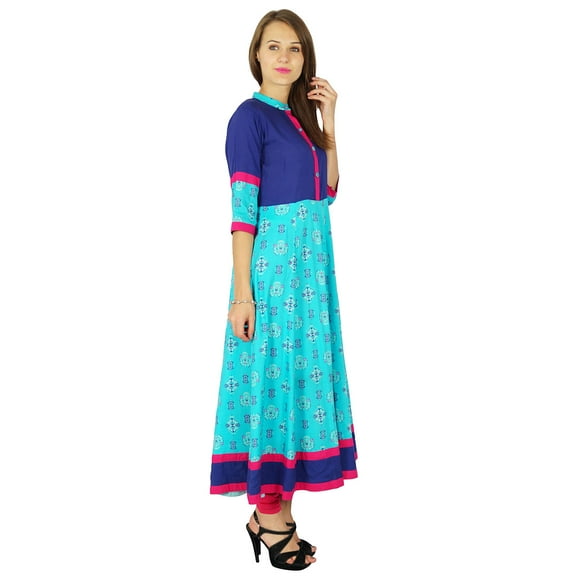 Phagun Indian Kurta Women Bollywood Designer Ethnic Kurti Cotton Tunic Dress