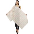 thumbnail image 1 of Phagun Indian Women Wrap Scarf Flamingo Print Cotton Voile Sarong Shawl-White, 1 of 1