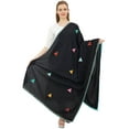 thumbnail image 1 of Phagun Indian Women's Chunni Designer Cotton Dupatta Ethnic Stole Scarves-Black, 1 of 5