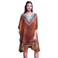 thumbnail image 1 of Phagun Ladies Kaftan Holiday Loungewear Midi Dress Beach Coverup-XL-3X, 1 of 6