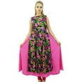 thumbnail image 1 of Phagun Ladies Pink Anrakali Kurti Indian Double Layer Kurta Women Summer Dress-4, 1 of 1